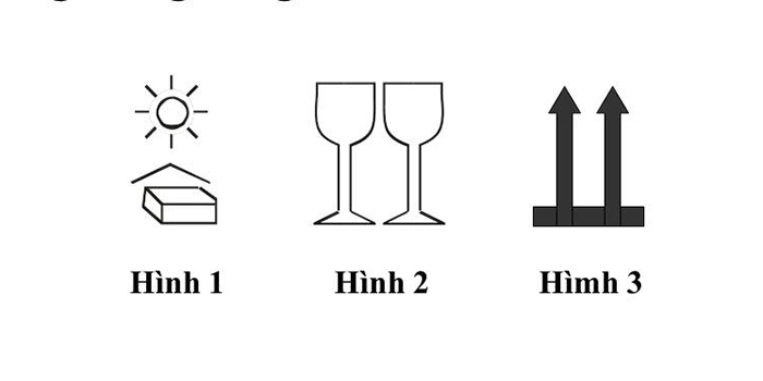 Hình nào dưới đây đòi hỏi hàng phải xếp theo hướng thẳng đứng?