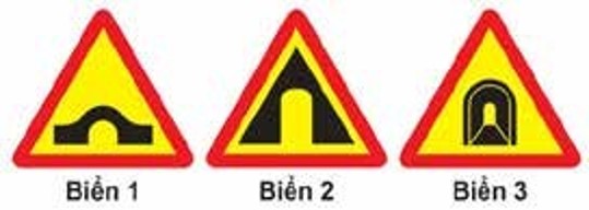 Câu 380: Biển nào báo hiệu “Cửa chui”?