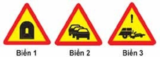 Câu 414: Biển nào dưới đây báo hiệu đoạn đường hay xảy ra ùn tắc giao thông?