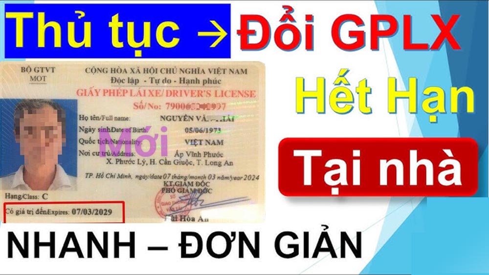 đổi giấy phép lái xe b2